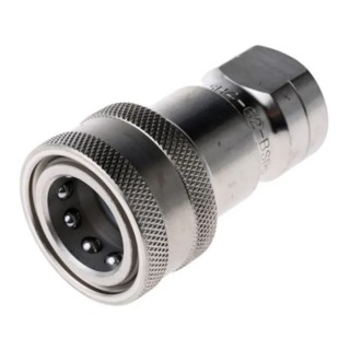 Parker Stainless Steel Hydraulic Quick Connect Coupling Female G 1/8 in 35 Mpa SH1-62-BSPP