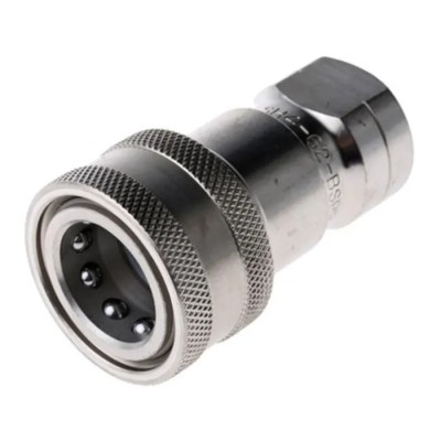 Parker Stainless Steel Hydraulic Quick Connect Coupling Female G 1/8 in 35 Mpa SH1-62-BSPP