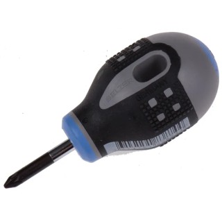 Bahco Stubby Screwdriver PZ1 Tip 25 mm Blade 83 mm Overall BE-8801
