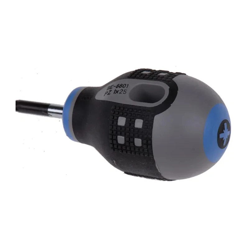 Bahco Stubby Screwdriver PZ1 Tip 25 mm Blade 83 mm Overall BE-8801