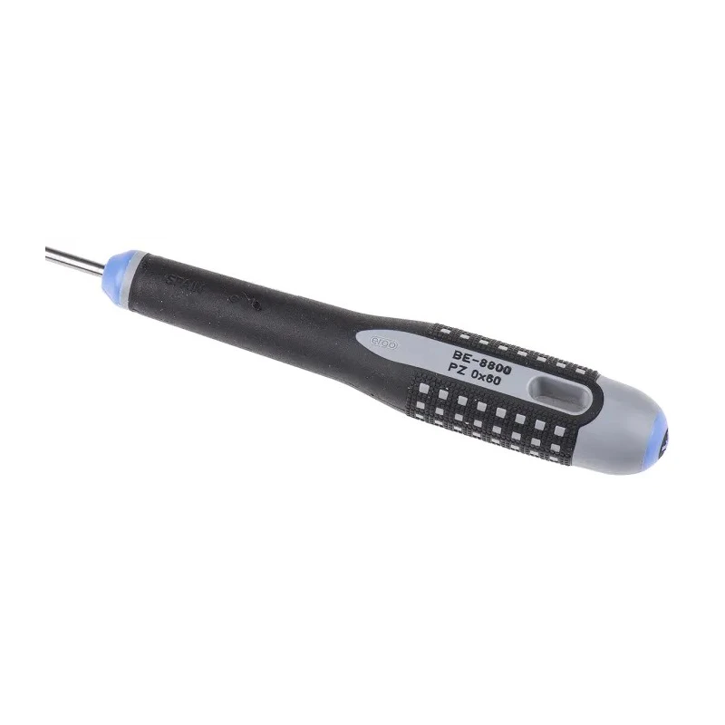 Bahco Standard Screwdriver, Pozidriv PZ0 Tip, 60 mm Alloy Steel Blade, 163 mm Overall BE-8800