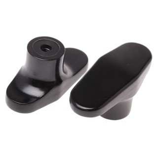 RS PRO Black Duroplast 1-Arm Clamping Knob, Threaded Hole, 60 mm Diameter, 9 mm Thread Length 267-0825
