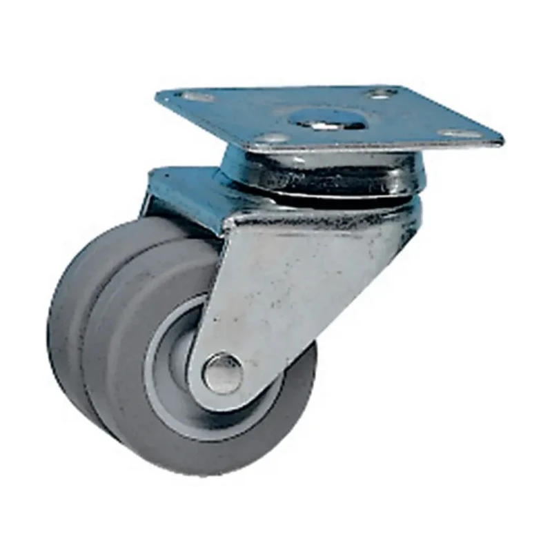 Guitel Hervieu Swivel Castor, 60 kg Load Capacity, 50 mm Thermoplastic Wheel, Pressed Steel Frame 21831200