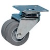 Guitel Hervieu Swivel Castor, 60 kg Load Capacity, 50 mm Thermoplastic Wheel, Pressed Steel Frame 21831200