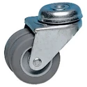 Guitel Hervieu Swivel Castor with 50 mm Thermoplastic Wheel, 60 kg Load Capacity, Pressed Steel Frame, Model 21031200