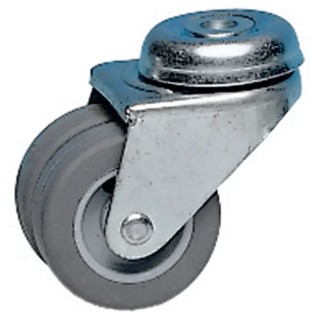 Guitel Hervieu Swivel Castor with 50 mm Thermoplastic Wheel, 60 kg Load Capacity, Pressed Steel Frame, Model 21031200
