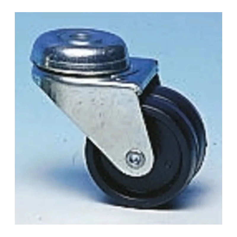 Guitel Hervieu Swivel Castor with 50 mm Thermoplastic Wheel, 60 kg Load Capacity, Pressed Steel Frame, Model 21031200