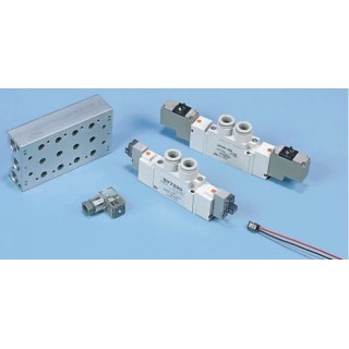SMC SS5Y5 Series 2 Station G Thread Manifold Die Cast Aluminium Body