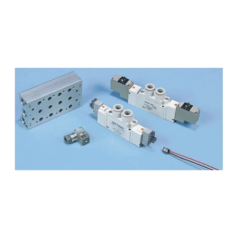 SMC SS5Y5 Series 2 Station G Thread Manifold Die Cast Aluminium Body 