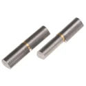 Pinet Raw Steel Flat Top Weld-on Hinge with Fixed Pin, Brass Washer, 45 mm x 10 mm x 8 mm 14-7-3583