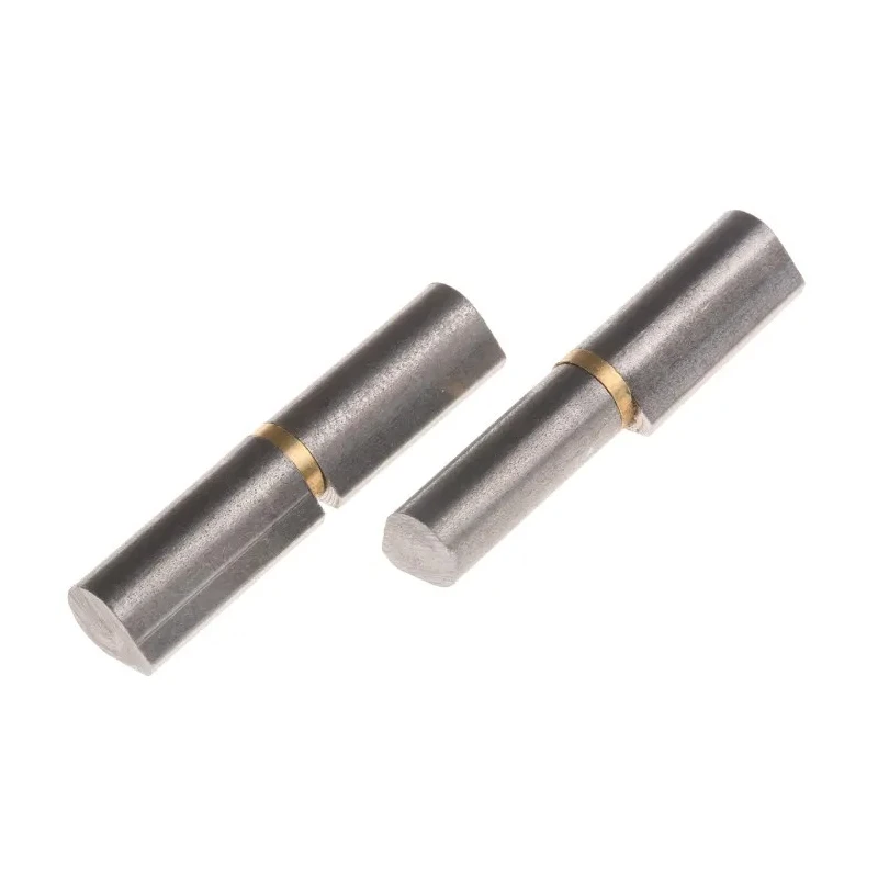 Pinet Raw Steel Flat Top Weld-on Hinge with Fixed Pin, Brass Washer, 45 mm x 10 mm x 8 mm 14-7-3583