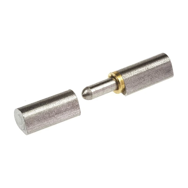 Pinet Raw Steel Flat Top Weld-on Hinge with Fixed Pin, Brass Washer, 45 mm x 10 mm x 8 mm 14-7-3583