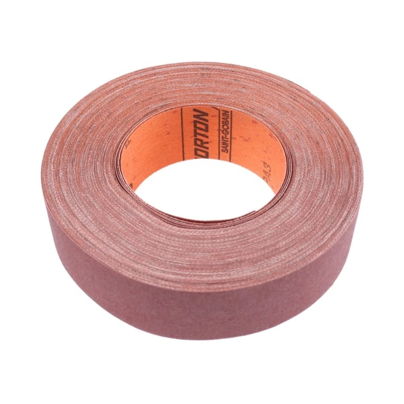 Norton Abrasive Paper Cloth Roll Aluminium Oxide P180 Grit Very Fine Grade 25m x 38mm 63642531806