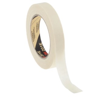 3M Beige Scotch Masking Tape Paper Backing Rubber Adhesive 18mm x 50m Model 201E 50MX18MM