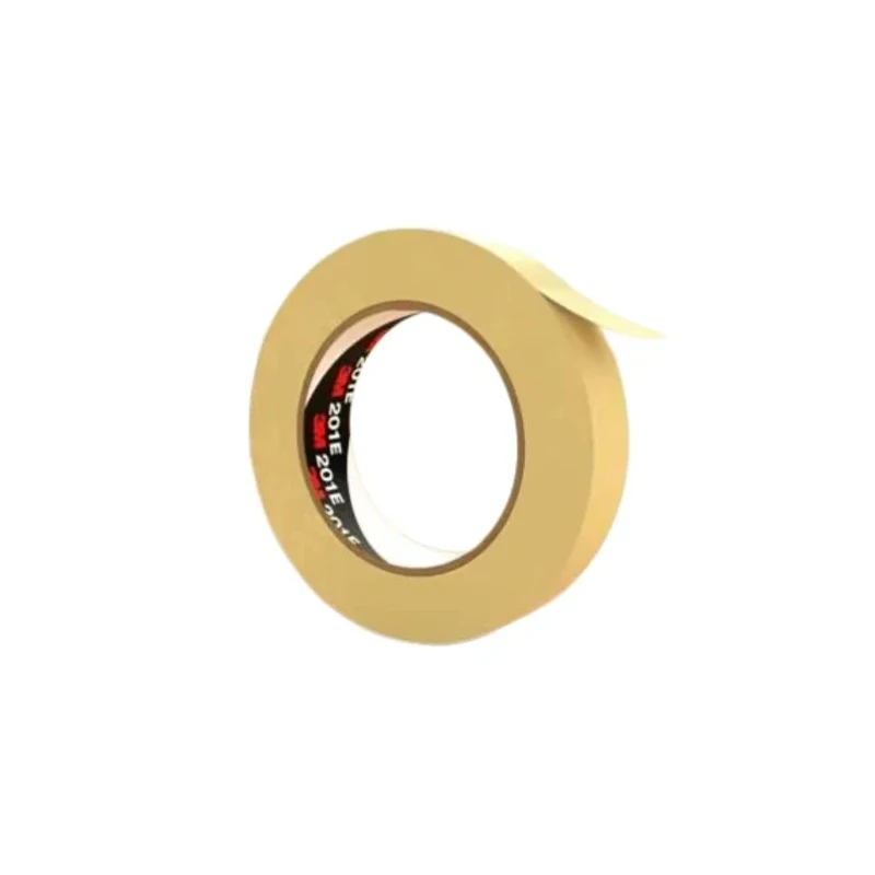 3M Beige Scotch Masking Tape Paper Backing Rubber Adhesive 18mm x 50m Model 201E 50MX18MM