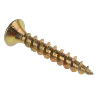 RS PRO Pozidriv Countersunk Steel Wood Screw Passivated Zinc Plated 6 mm Thread 40 mm Length 263-1965
