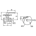 Legris Brass Threaded 2-Way BSPP Ball Valve, Female Inlet/Outlet, Inlet Port Size 9.53 mm, Zinc Alloy Handle 0432 10 17
