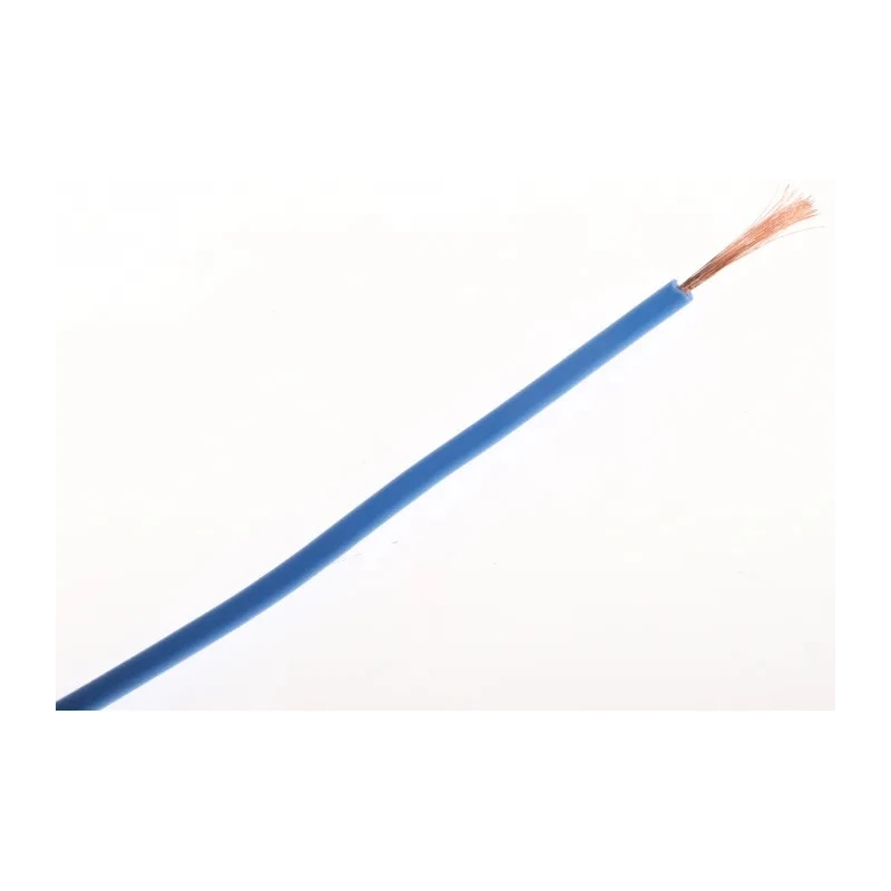 Staubli Blue Equipment Wire 20 AWG 129x0.07mm Copper Strands 100m Length 500V FlexiVolt Series 285-7858