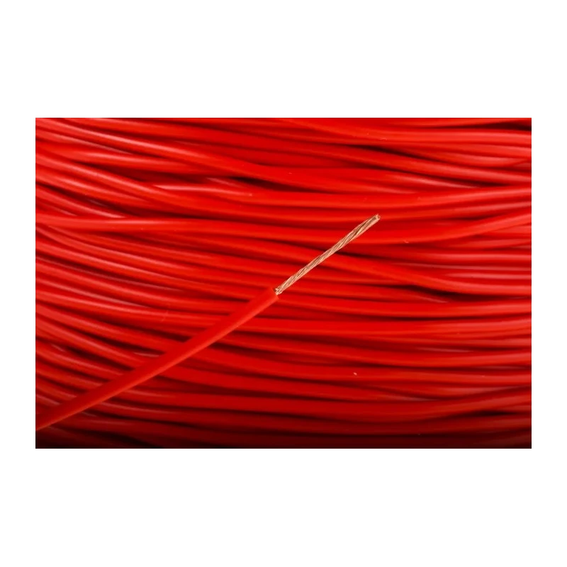Alpha Wire FlexiVolt Series Red Hook Up Wire, 23 AWG, 66x0.07 mm Core Strands, 100 m Length, Polyvinyl Chloride 285-7779