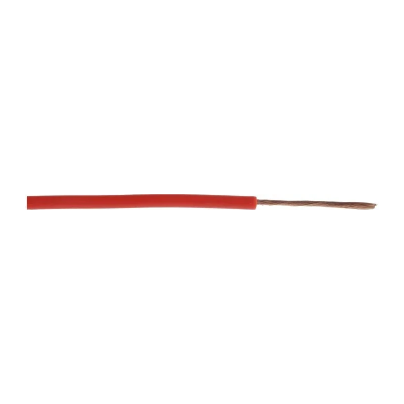 Alpha Wire FlexiVolt Series Red Hook Up Wire, 23 AWG, 66x0.07 mm Core Strands, 100 m Length, Polyvinyl Chloride 285-7779