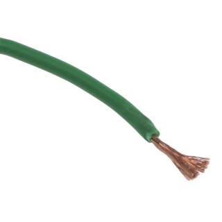 Staubli FlexiVolt Series Green Equipment Wire 20 AWG 129x0.07 mm Core Strands 100 m 500V RoHS Compliant 285-7870