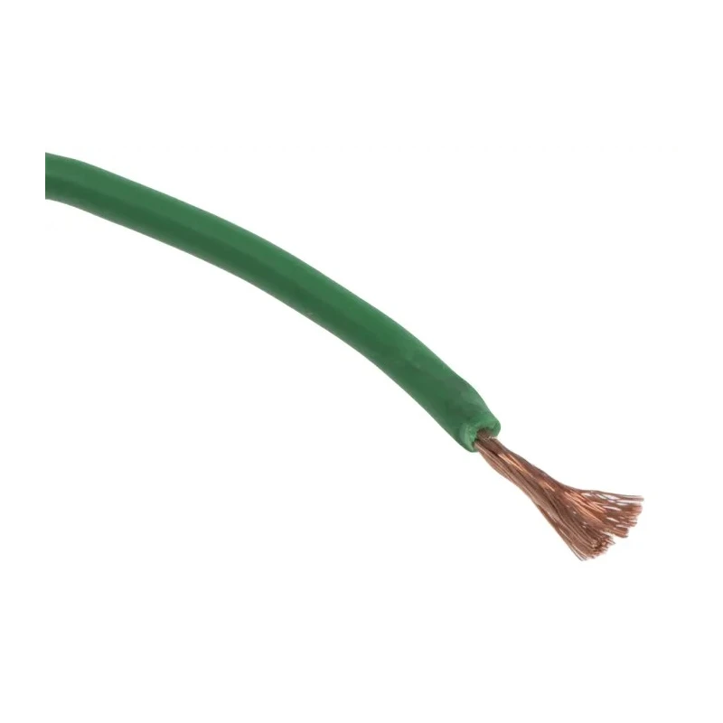 Staubli FlexiVolt Series Green Equipment Wire 20 AWG 129x0.07 mm Core Strands 100 m 500V RoHS Compliant 285-7870