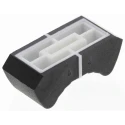 Sifam Black Nylon Potentiometer Knob for 1.2 mm Shaft Tang, White Indicator, 10mm Height 4/02 LK110 01