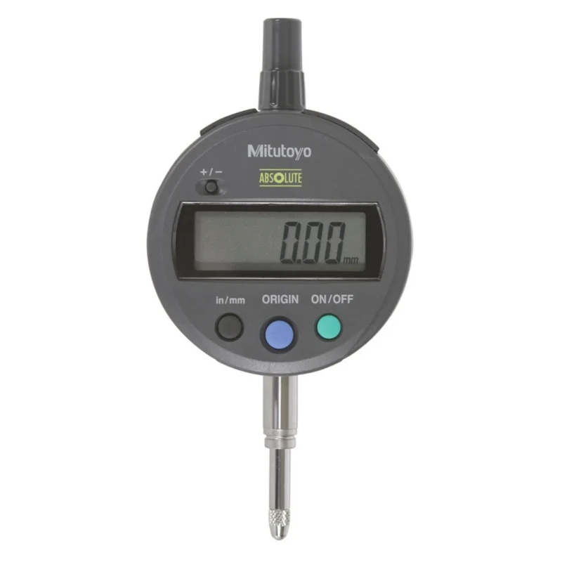 Mitutoyo Imperial & Metric Dial Indicator, 0.0005 in Resolution, ±0.0008 in Accuracy 543-782