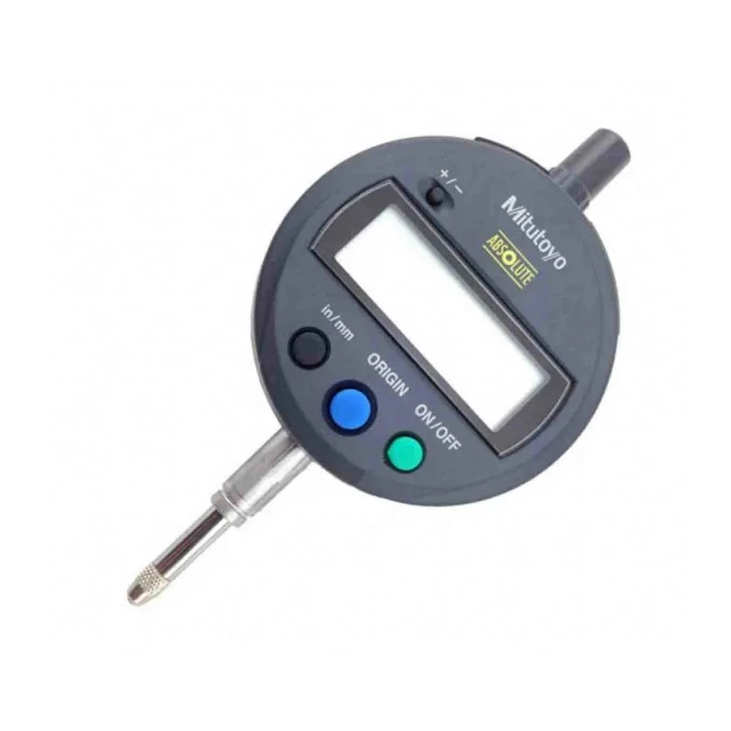 Mitutoyo Imperial & Metric Dial Indicator, 0.0005 in Resolution, ±0.0008 in Accuracy 543-782