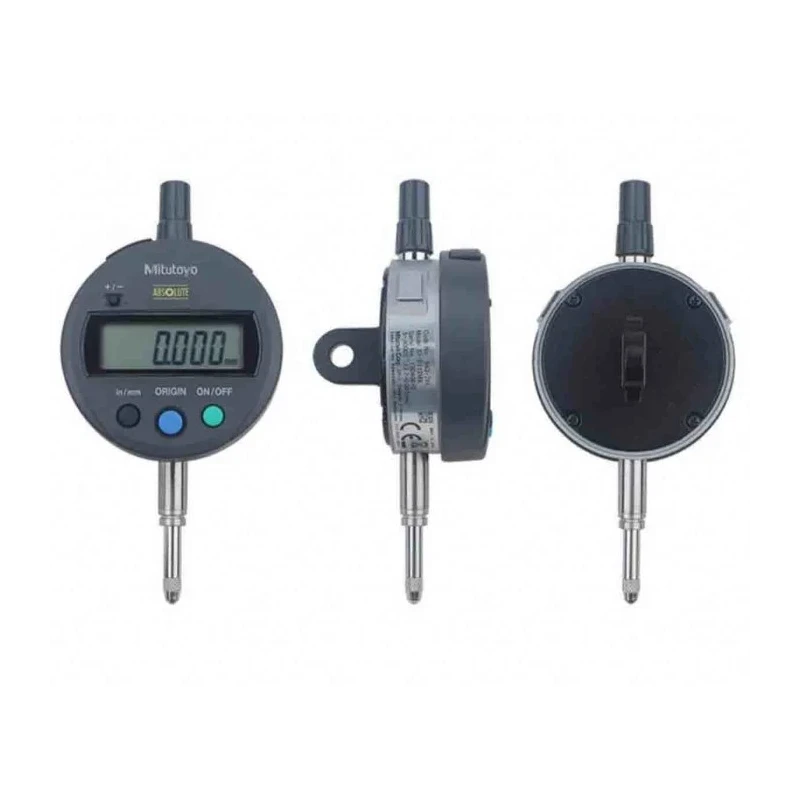 Mitutoyo Imperial & Metric Dial Indicator, 0.0005 in Resolution, ±0.0008 in Accuracy 543-782