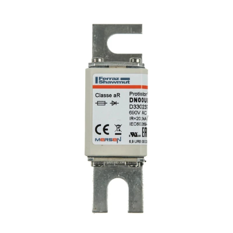 Mersen 80A German Standard Fuse NH00 690V AC Fast Acting Resin Body NH00 339365