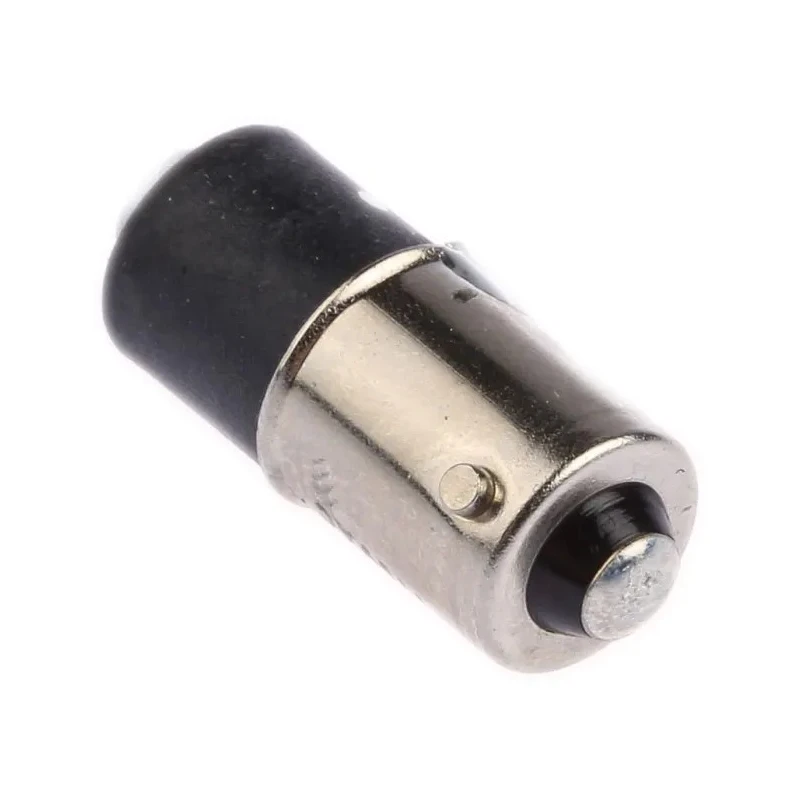 Marl White LED Indicator Lamp Single Chip, 110V dc, BA9 Base, 4.8 mm Diameter, 750mcd 215-997-75-38