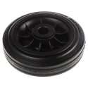 LAG Black Rubber Trolley Wheel 160mm Diameter 45mm Width 135kg Load Capacity Thermoplastic Hub 13128
