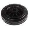 LAG Black Rubber Trolley Wheel 160mm Diameter 45mm Width 135kg Load Capacity Thermoplastic Hub 13128