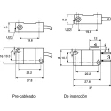 Pepperl + Fuchs Block Inductive Proximity Sensor PNP 3V 2 mm Detection Distance 30 V dc 100mA NBB2-V3-E2