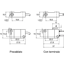 Pepperl + Fuchs Block Inductive Proximity Sensor PNP 3V 2 mm Detection Distance 30 V dc 100mA NBB2-V3-E2