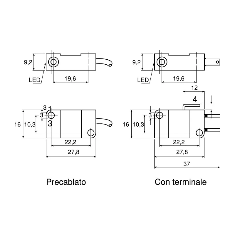 Pepperl + Fuchs Block Inductive Proximity Sensor PNP 3V 2 mm Detection Distance 30 V dc 100mA NBB2-V3-E2