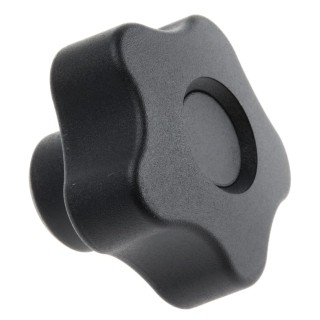 Elesa Black Fibreglass Reinforced Polyamide Based (PA) Technopolymer, Polypropylene Multiple Lobes Clamping Knob 69893