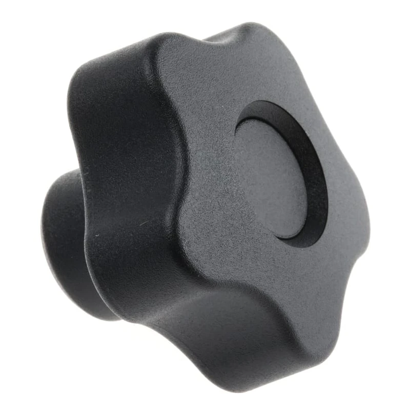 Elesa Black Fibreglass Reinforced Polyamide Based (PA) Technopolymer, Polypropylene Multiple Lobes Clamping Knob 69893