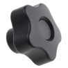 Elesa Black Fibreglass Reinforced Polyamide Based (PA) Technopolymer, Polypropylene Multiple Lobes Clamping Knob 69893