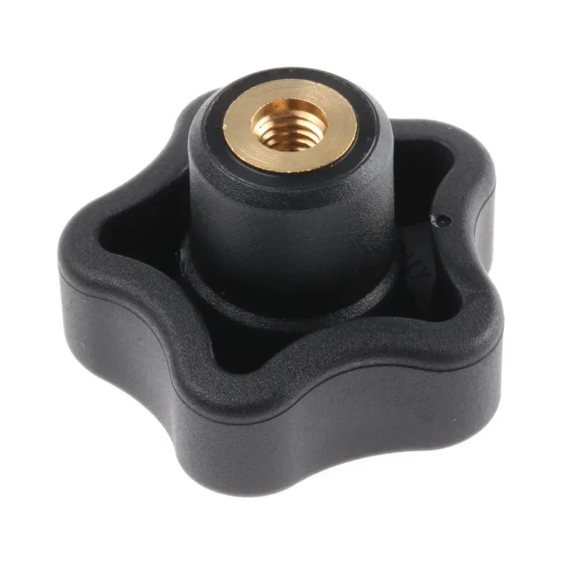 Elesa Black Fibreglass Reinforced Polyamide Based (PA) Technopolymer, Polypropylene Multiple Lobes Clamping Knob 69893