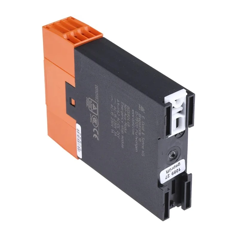 Dold Safety Relay, 4 Safety Contacts, 1 Auxiliary Contact, DIN Rail Mount, 24V DC, 5A Contact Current BG5924.48 AC/DC24V