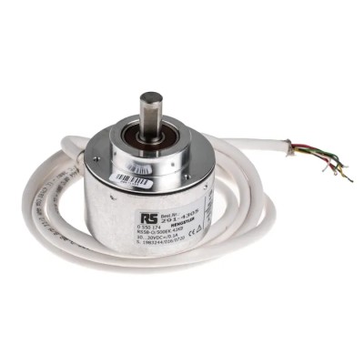 Hengstler RI58-O Series Incremental Encoder 30V dc, 500 ppr, Push Pull Signal, Solid 10 mm Shaft RS58-O/500EK.42KB