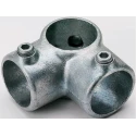 RS PRO 3-Way Connector Connecting Component Strut Profile Type 1 Round Tube Size 33.7 mm 286-3421