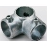RS PRO 3-Way Connector Connecting Component Strut Profile Type 1 Round Tube Size 33.7 mm 286-3421