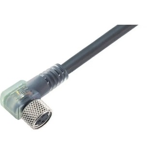 binder Male 3 Way Right Angle to Female Unterminated Sensor Actuator Cable 5 m 60V IP65 IP67 79 3404 55 03
