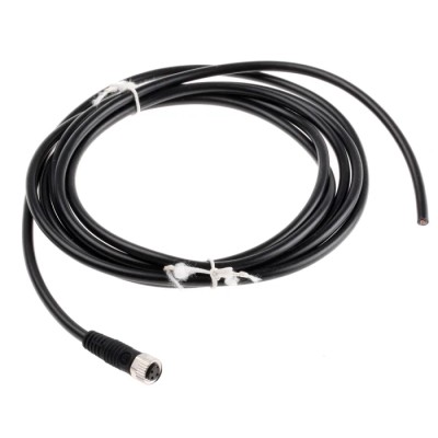 binder Male 3 Way Straight to Female Unterminated Sensor Actuator Cable 2 m 79 3406 42 03