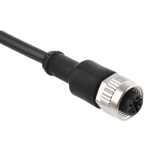 binder Sensor Actuator Cable Female 4 Way M12, Straight to Unterminated Free End, 5 m 79 3430 37 04