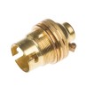 S Lilley & Son Brass GLS Lamp Holder B22 Screw Snap-Fit 44.7mm x 32mm 3003E