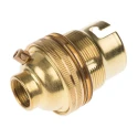 S Lilley & Son Brass GLS Lamp Holder B22 Screw Snap-Fit 44.7mm x 32mm 3003E